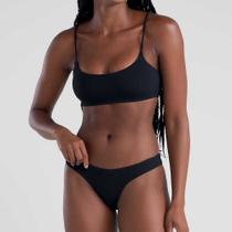 Top Alças Textura Cannes Preto 38135 Mash