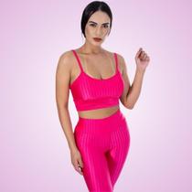 Top Alcinha 3D com Bojo Pink