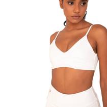 Top Amei Sport Beach Tennis Alça Regular - Branco Top Amei Sport Beach Tennis Alça Regular - Branco