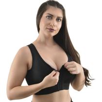 Top Anatômico Fecho Frontal Modelo Regata Santa Passion