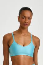 Top atlétika com brilho e compressao (azul turquesa) M