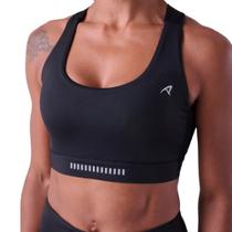 Top Authen Grit Bossa Alcas C/ Bolso Ajustavel - feminino - preto