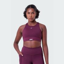 Top Authen Grit Bossa Nadador Com Bolso Ajustavel - feminino - vinho
