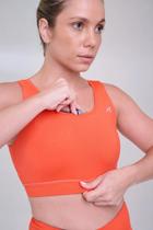 Top Authen Grit Bossa Reto C/ Bolso - feminino - laranja