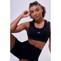 Top Authen Signature Samba 1 Bolsão Nadador Dupla Ziper - feminino - Preto