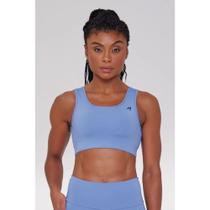 Top Authen Signature Solid - feminino - azul claro