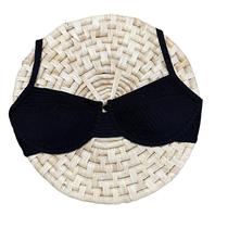 Top Avulso Meia Taça Retrô Canelado Mônaco Preto Top Avulso Meia Taça Retrô Canelado Mônaco Preto