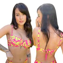 Top Avulso Meia Taça Retrô Floral Tulum