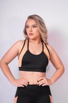 Top Azzam Fit Duo Preto e Caramelo Sintonia Top Azzam Fit Duo Preto e Caramelo Sintonia