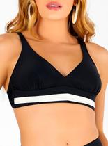 Top Banho de Mar 617.177 Feminino Bicolor Decote V Microfibra T. 44/54 Top Banho de Mar 617.177 Feminino Bicolor Decote V Microfibra T. 44/54