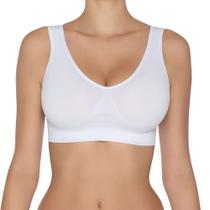 Top Básico Branco Hanes Confortável Top Básico Branco Hanes Confortável