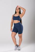 Top Básico Com Bojo Suplex Power Marinho