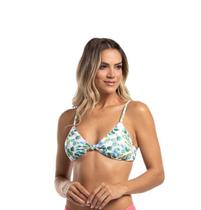 Top Biquini Cortininha Fixo Com Nó