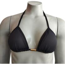 Top biquini cortininha preto Top biquini cortininha preto