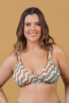 Top Biquíni Fixo com Alças Reguláveis Sem Bojo