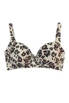 Top Biquíni Meia Taça Borboleta Estampado