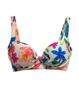 Top Biquíni Meia Taça Borboleta Estampado Floral