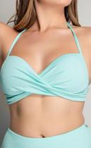 Top biquíni meia taça com bojo sem aro Ondas Aruba