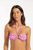 Top Biquíni sem alça Estampado Top Biquíni sem alça Estampado