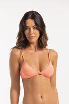 Top Biquíni Triângulo Fixo Com Argola Liso