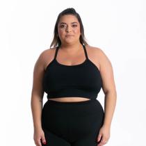Top Blusa Cropped Plus Size Academia Verão Treino Caminhada