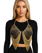 Top Body Chain C/ Strass Império Glam