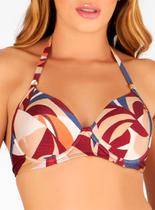 Top Bojo Banho de Mar 623.110 Feminino Estampado Com Recorte Microfibra T. 44/50