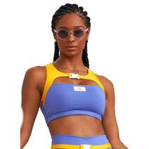 Top Caju Brasil NZ Com Fecho Azul Peri - Feminino