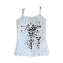 Top Camisola Slim Fit Feminina Y2K Coreana Primavera Verão Estilo Retrô Sexy Dos Anos 90