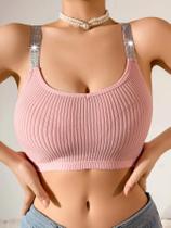 Top Camisole Slim Fit Feminino Estilo Europeu-Americano, Cropped Confortável, Tank Para Garotas