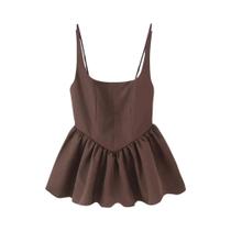 Top Casual Sem Mangas Para Mulheres, Estilo Ladylike, Camiseta De Alça Curta Para O Verão Top Casual Sem Mangas Para Mulheres, Estilo Ladylike, Camiseta De Alça Curta Para O Verão