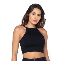 Top cavado sem costura basic + Top cavado sem costura basic +