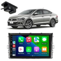 Top Central Multimídia VW Virtus Android Auto Carplay 9" GPS
