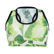 Top Ciclismo Marcio May Feminino Funny Green Leaves