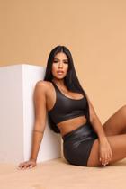 Top Cirre Feminino- Esportivo, Casual, Brilhoso, Estiloso, Versátil.