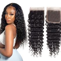 Top Closure Aplique Top0 De Cabelo Humano Cacheado 4x4