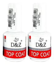 Top Coat D&Z Blindagem Unhas Gel Led Uv Manicure 2 Unid Dez