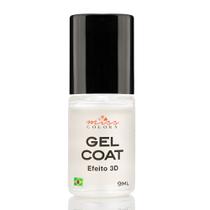 Top Coat Efeito Gel 9ml Miss Colors Brilho Intenso Secagem Rápida Efeito 3d