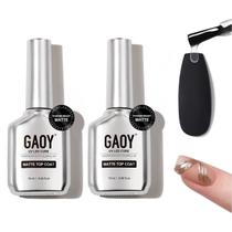 Top Coat em Gel Fosco GAOY 2x16ml Verniz UV para Unhas Top Coat em Gel Fosco GAOY 2x16ml Verniz UV para Unhas