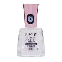 Top Coat Fixador Efeito Paetê Risqué Diamond Gel 9,5ml