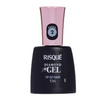 Top Coat Fixador Risqué Diamond Gel 9,5ml Top Coat Fixador Risqué Diamond Gel 9,5ml