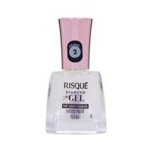 Top Coat Fixador Risqué Diamond Gel Efeito Paetê 9,5ml