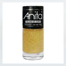 Top Coat Folhas de Ouro 10ml - Anita