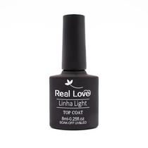 Top Coat Linha Light Real Love 8ml - Brilho Intenso e Duradouro