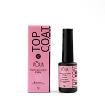 Top Coat Pink, Clear ou Butterfly Pink 9g - Volia