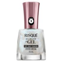 Top Coat Risqué Diamond Gel Efeito Cristal - 9,5 ml Top Coat Risqué Diamond Gel Efeito Cristal - 9,5 ml