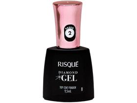 Top Coat Risqué Diamond Gel Fixador - Cremoso Hipoalergênico 9,5ml Top Coat Risqué Diamond Gel Fixador - Cremoso Hipoalergênico 9,5ml
