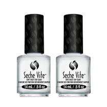 Top Coat Seche Vite Dry Fast para esmaltes de unhas (2 pacotes, 15 mL) Top Coat Seche Vite Dry Fast para esmaltes de unhas (2 pacotes, 15 mL)