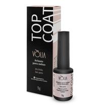 Top Coat Selante Unhas Gel Vòlia 9g Alto Brilho Sem Goma Finalizador Proteção Acabamento Esmalte
