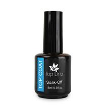 Top Coat SoakOff Selante Finalizador LEDUV 15ml Top Lírio Manicure Nail Art Nail Designer Unha de Gel Unhas Decoradas